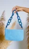 Azure Cruise | Beaded Glam Shoulder Bag - Blue sold by Cutely Covered