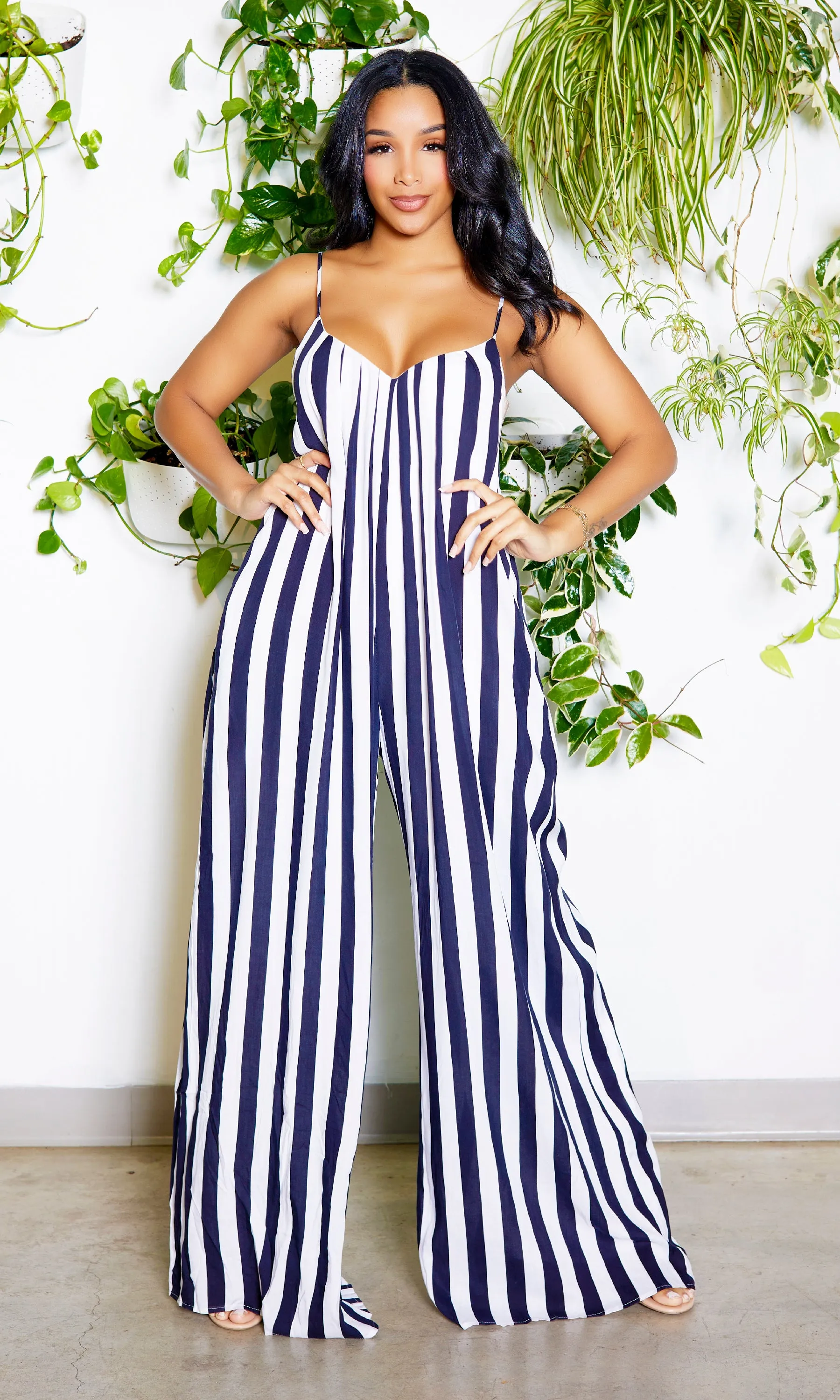 Cute & Casual 2 | Loose Jumpsuit - Stripe sold by Cutely Covered product image thumbnail 3