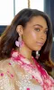 Blush Beaded Drop Earrings sold by Cutely Covered