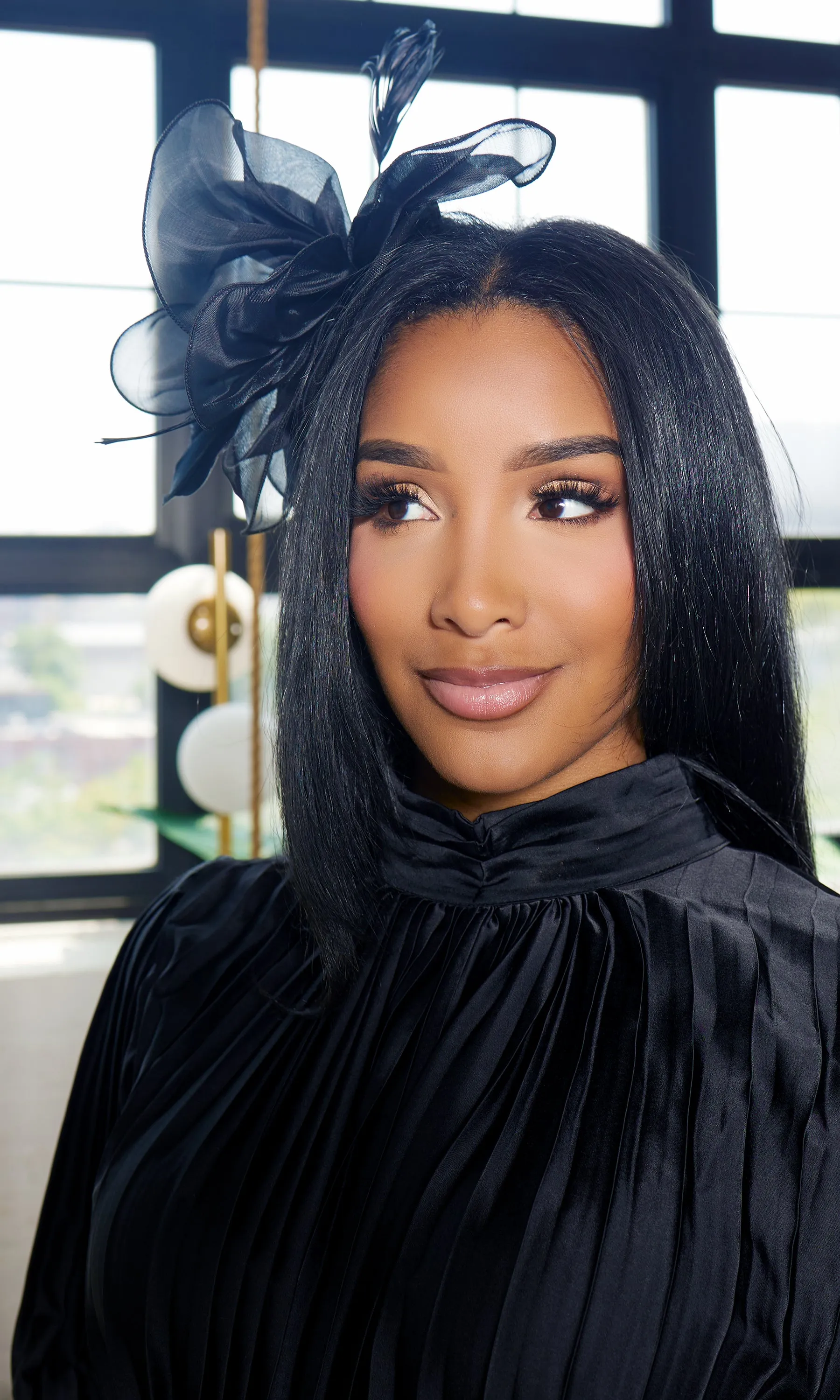 Black Fascinator sold by Cutely Covered product image thumbnail 3