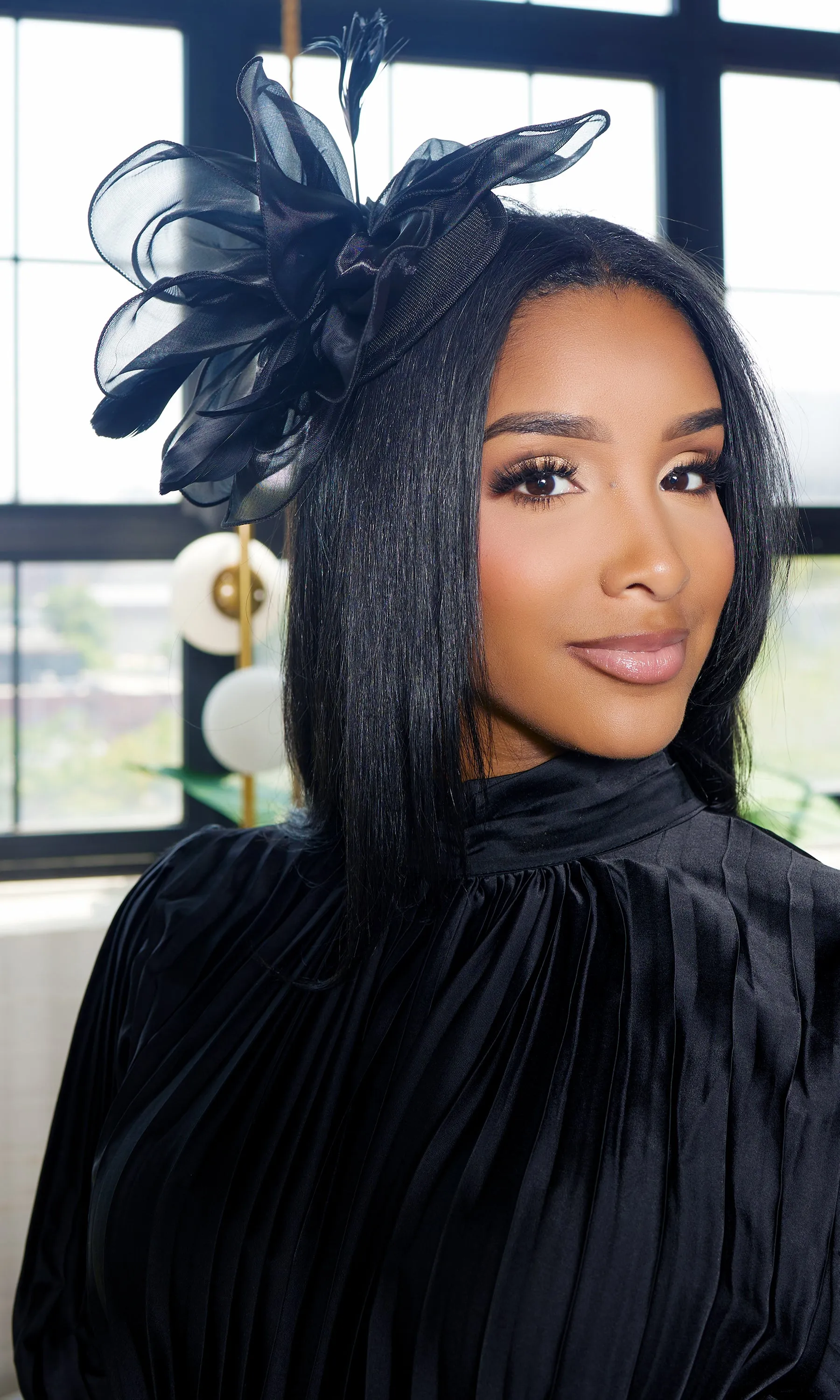 Black Fascinator sold by Cutely Covered