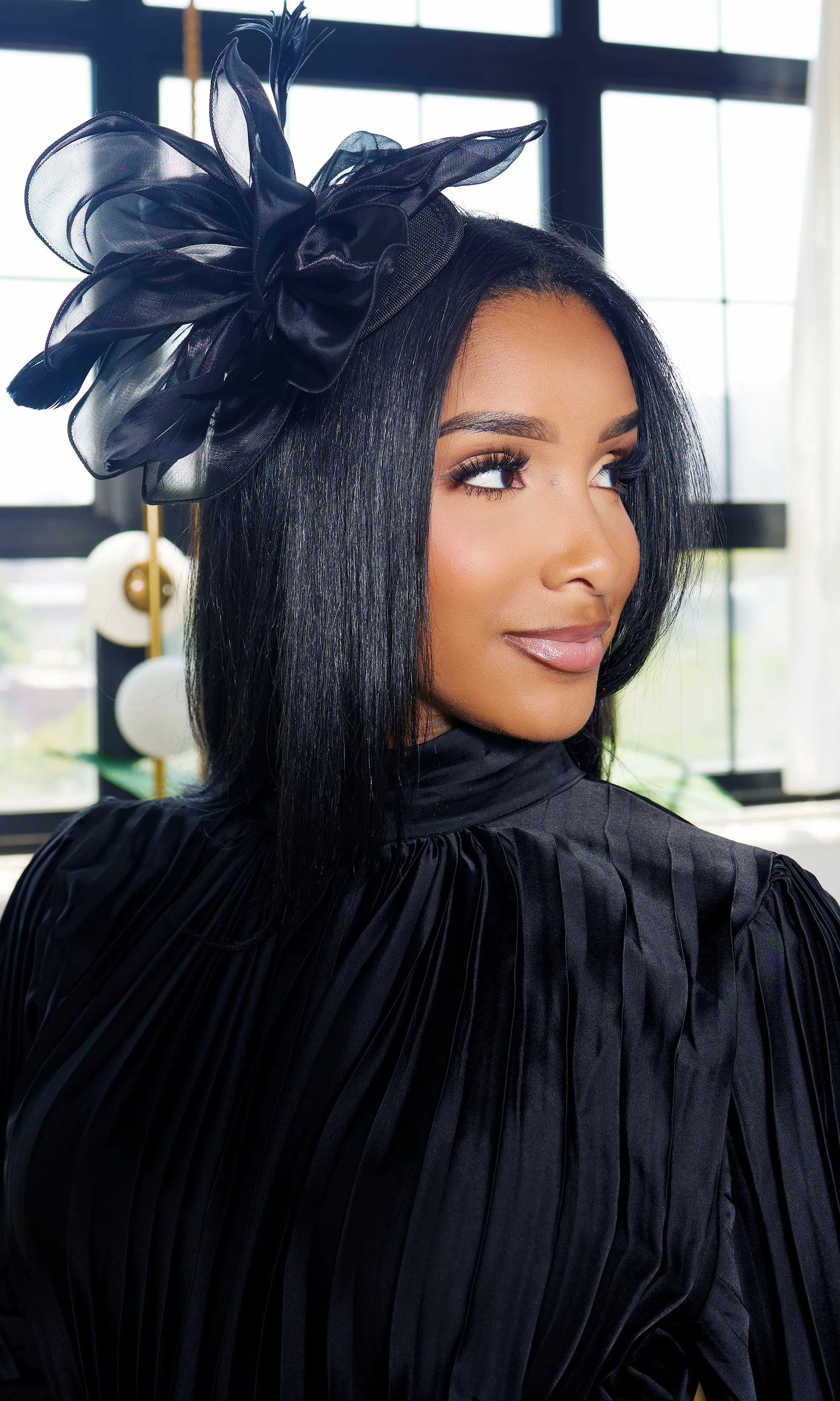 Black Fascinator sold by Cutely Covered product image thumbnail 2