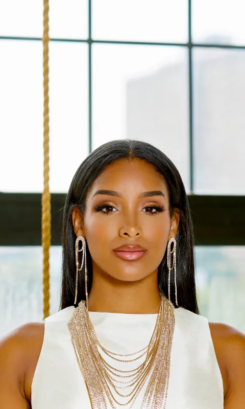 Blinding Tassel Wrap Earrings sold by Cutely Covered