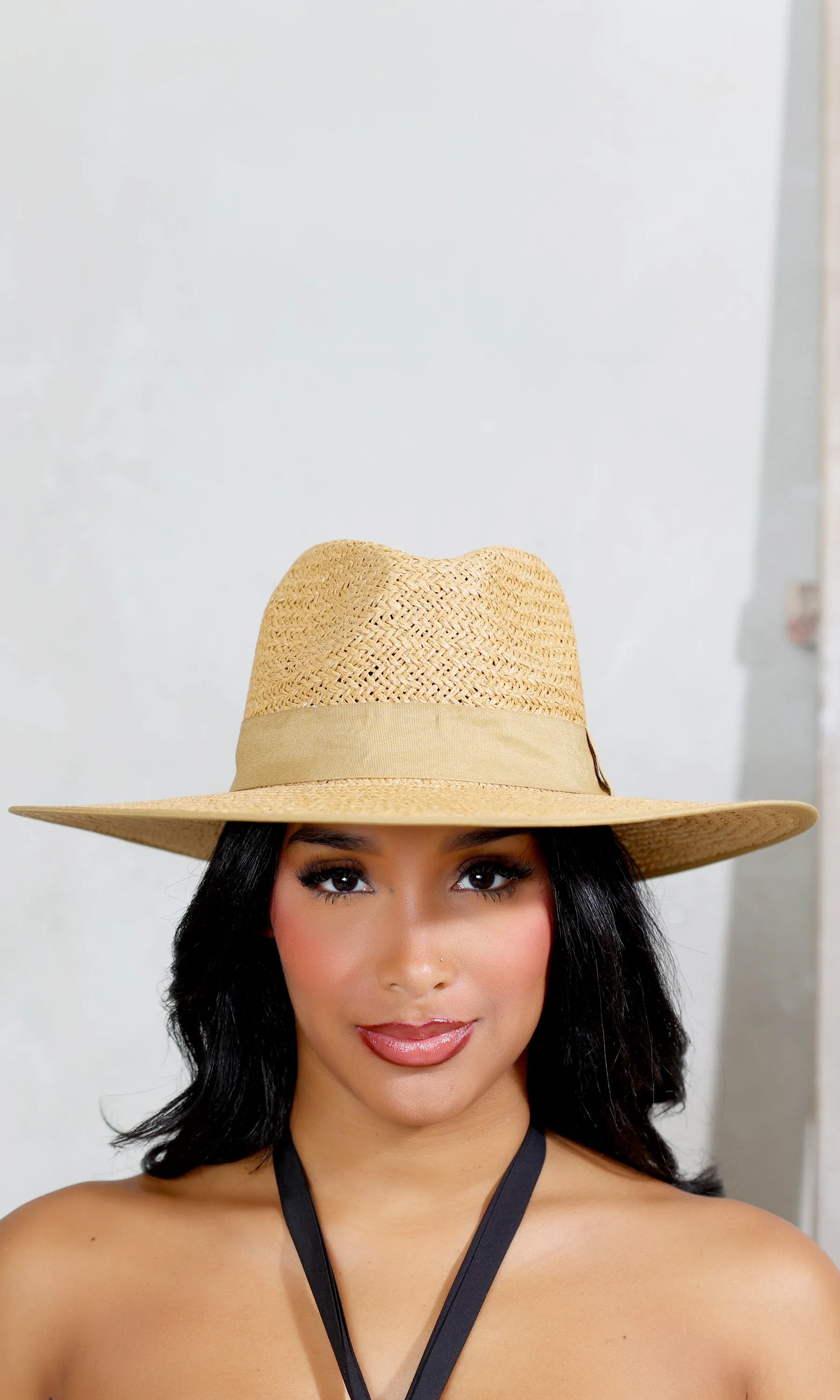 Trendsetter 2 | Straw Fedora - Latte sold by Cutely Covered product image thumbnail 2