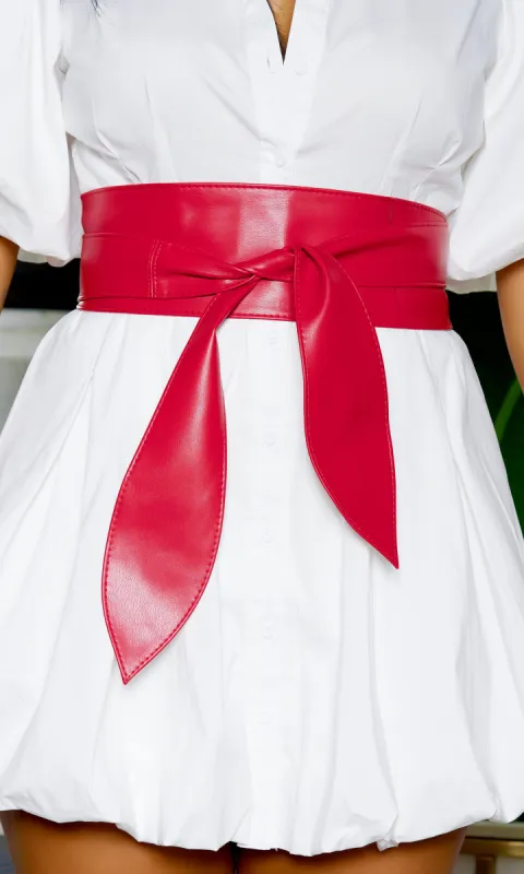 Waistband Belt - Red sold by Cutely Covered