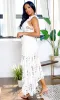 Lyla | Crochet Skirt Set - White sold by Cutely Covered