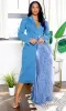 About It | Ruffle Detail Blazer Dress - Denim sold by Cutely Covered