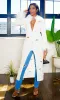 Distressed Zip Up Faux Fur Cardigan - White sold by Cutely Covered