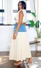 Juniper | Denim Detail Maxi Skirt sold by Cutely Covered