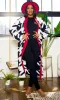 Houndstooth Detail Cardigan - H1-4 Black/ White/ Red sold by Cutely Covered