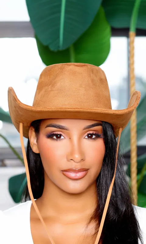 Stylish Charm | Cowgirl Western Hat - Brown sold by Cutely Covered