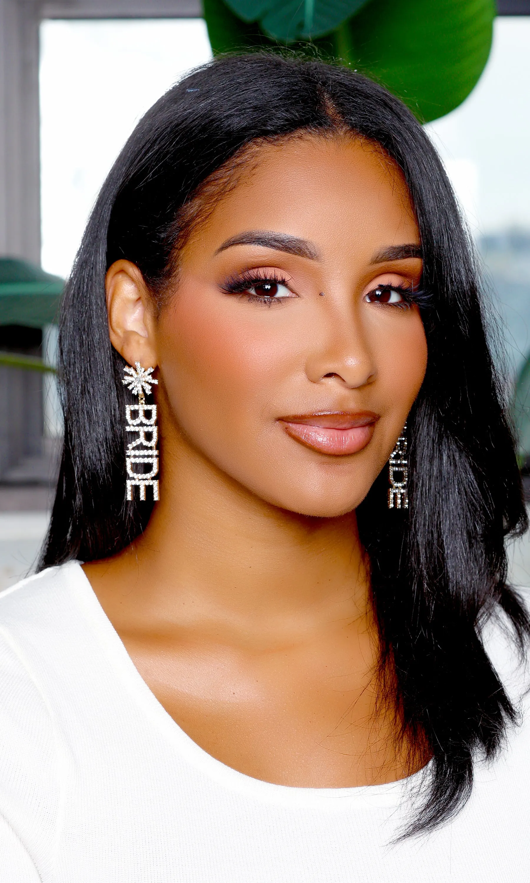 Bride Word Earrings - Silver sold by Cutely Covered