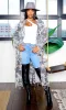 Camo Trench Coat - Grey sold by Cutely Covered