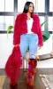 Faux Fur  Jacket  - Magenta sold by Cutely Covered