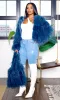 Rosalie | Faux Fur Handbag - Navy sold by Cutely Covered