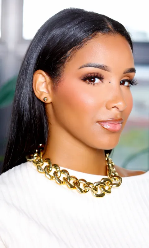 Golden Chain Necklace sold by Cutely Covered