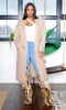 Lilah | Open Front Cardigan with Pockets - Khaki sold by Cutely Covered