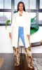 Lilah | Open Front Cardigan with Pockets - White L4 sold by Cutely Covered