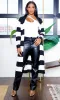 Kelly| Striped Knit Cardigan - Black/Ivory sold by Cutely Covered
