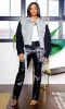 Khloe | Black  Faux Leather Pants K2 sold by Cutely Covered