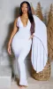 Angel | Elegant Asymmetry Dress - White sold by Cutely Covered