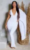 Angel | Elegant Asymmetry Dress - White sold by Cutely Covered