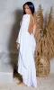 Angel | Elegant Asymmetry Dress - White sold by Cutely Covered