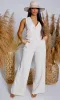 Sleeveless Vest Top and Pants Set - Oatmeal sold by Cutely Covered