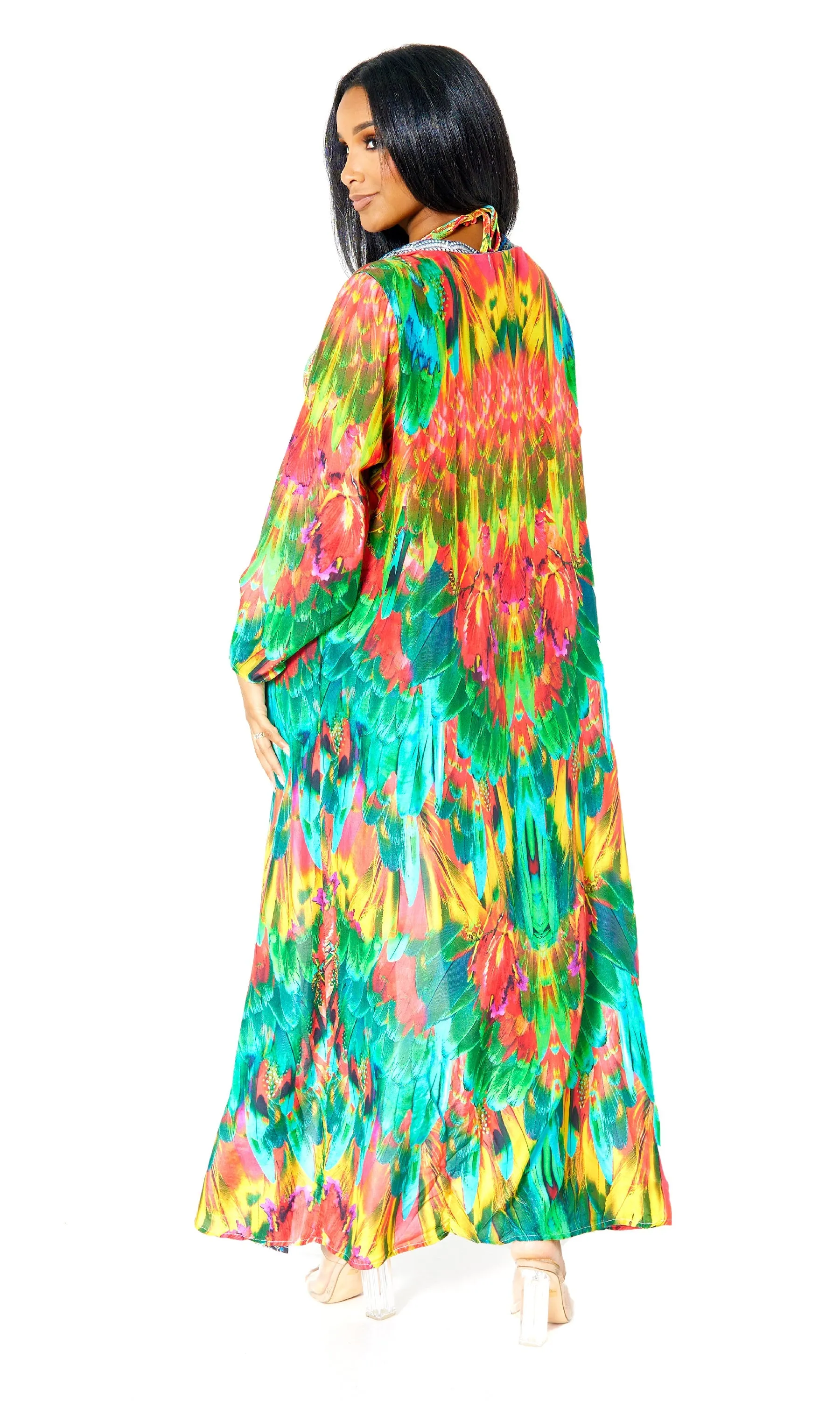 Macaw Kimono Coverup sold by Cutely Covered product image thumbnail 4