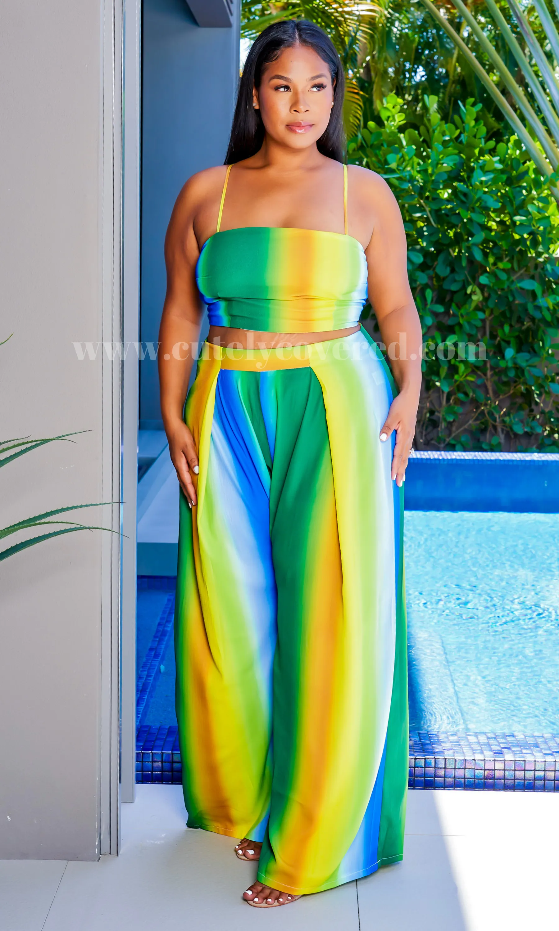 Ombre' for Summer | Resort Wide Leg Pant Set-Final Sale sold by Cutely Covered product image thumbnail 5