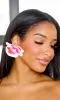 Faux Pearl & Butterfly Orchid Stud Earrings sold by Cutely Covered