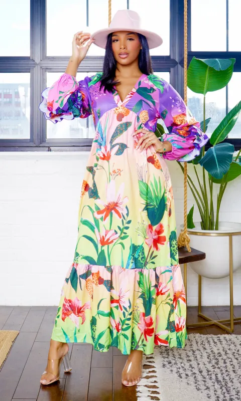 Ryleigh V-Neck Long Sleeve Dress Final Sale R2 sold by Cutely Covered