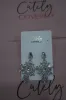 Crystal Rhinestone Drop Earrings sold by Cutely Covered