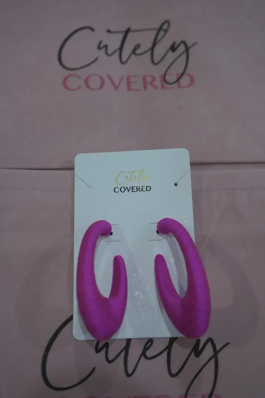 Trendy Hook Earrings made by Cutely Covered