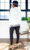 Nicole Lace-Detail Blazer - White sold by Cutely Covered