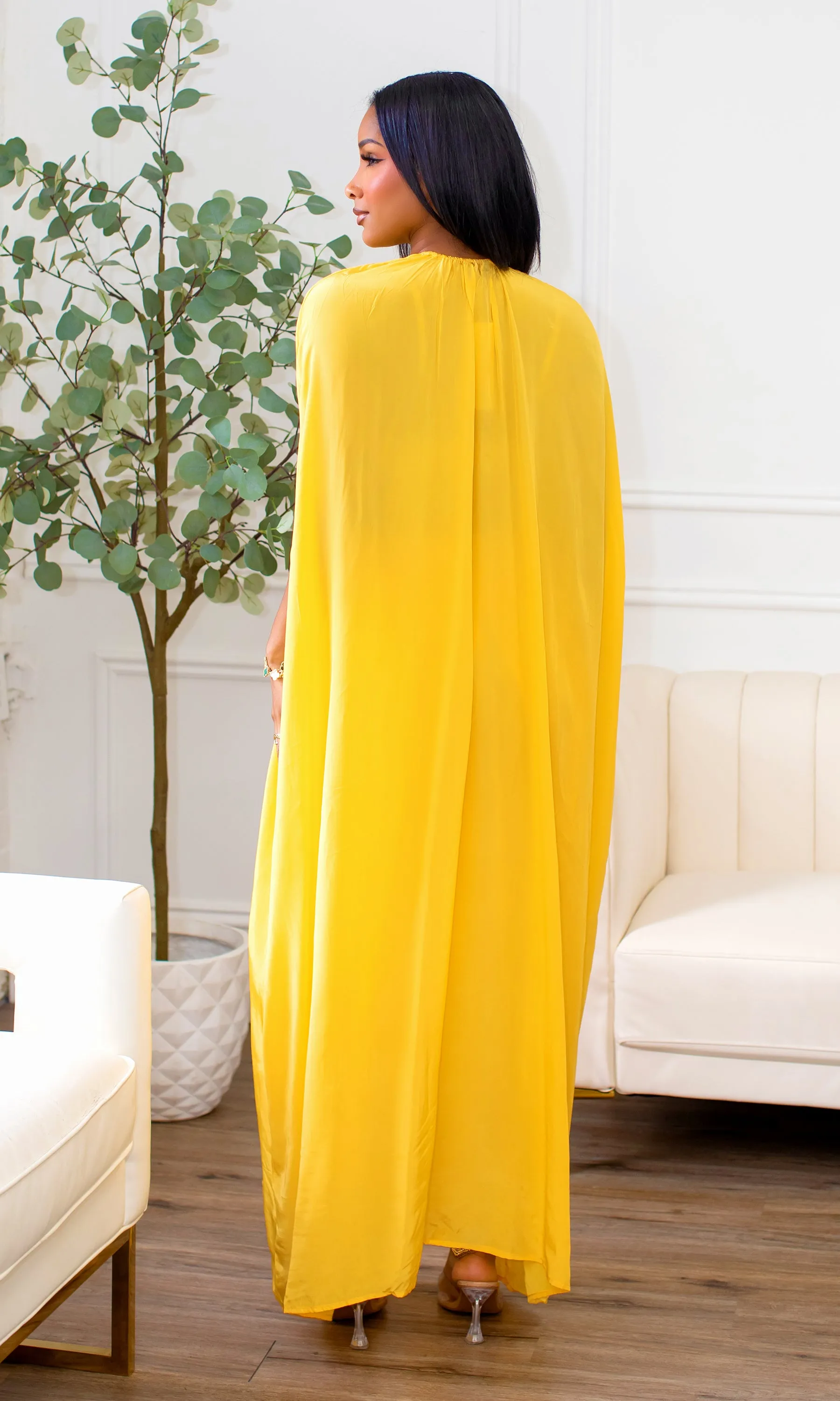 Hera | Hand Beaded Cape Pants Set - Yellow sold by Cutely Covered product image thumbnail 5
