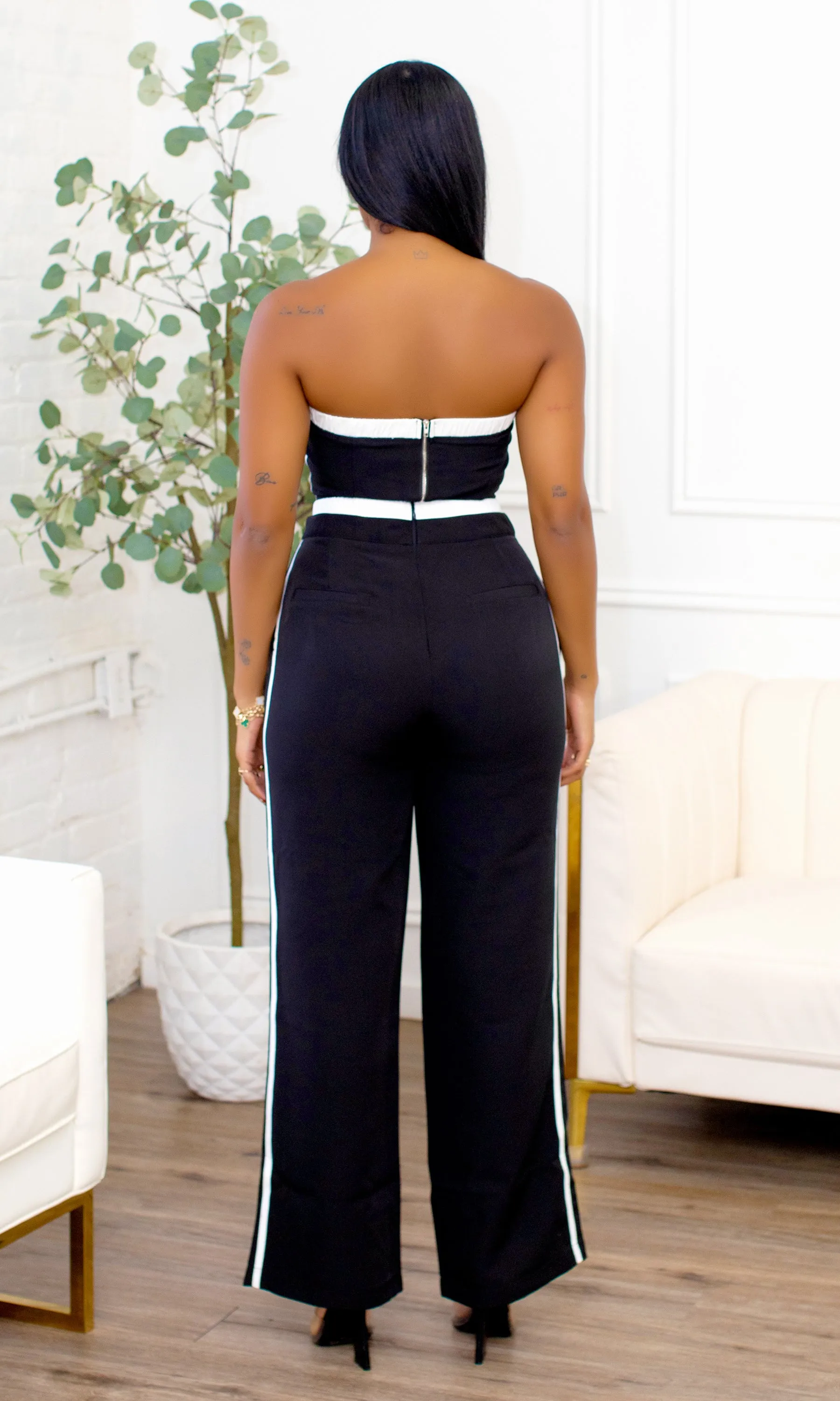 Francesca Strapless Tube Top & Pants Set F1 FINAL SALE sold by Cutely Covered product image thumbnail 3