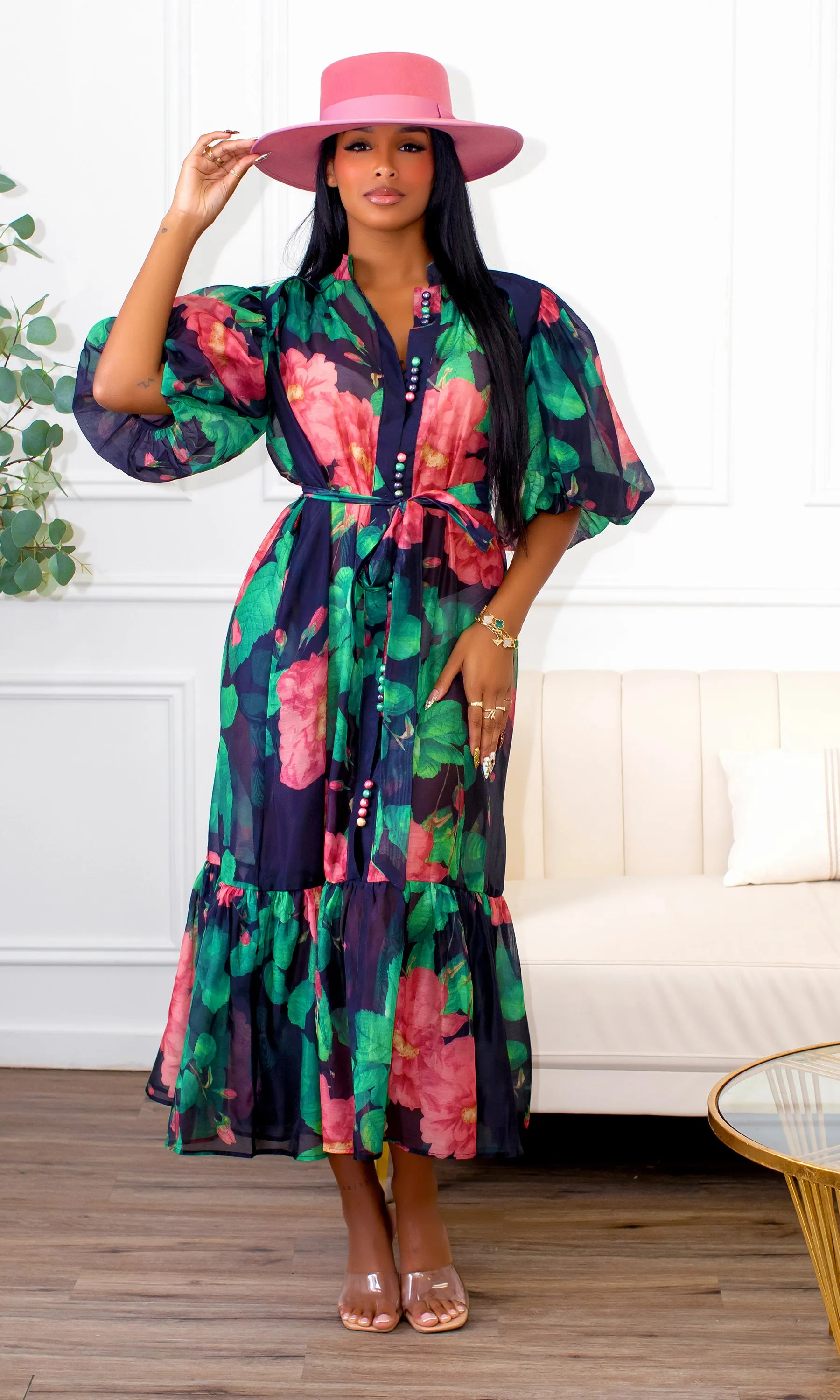 Veyla Floral Maxi Dress V1 sold by Cutely Covered product image thumbnail 5