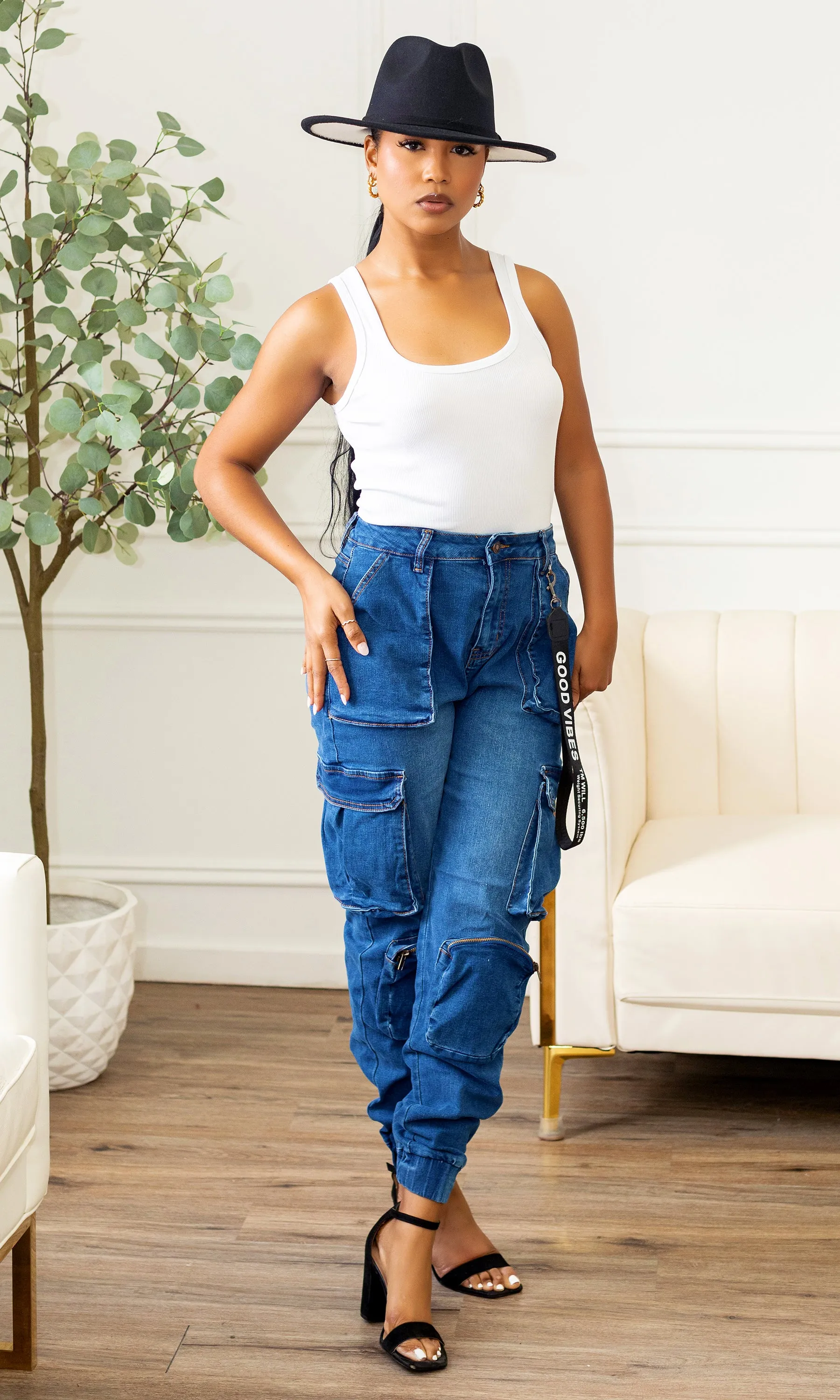 Jetsetter Cargo Jeans J2 sold by Cutely Covered