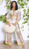 Rattan Straw Tote Bag - Off white sold by Cutely Covered