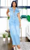 Zara Casual Straight Wide Leg Denim Jumpsuit - Medium Wash sold by Cutely Covered