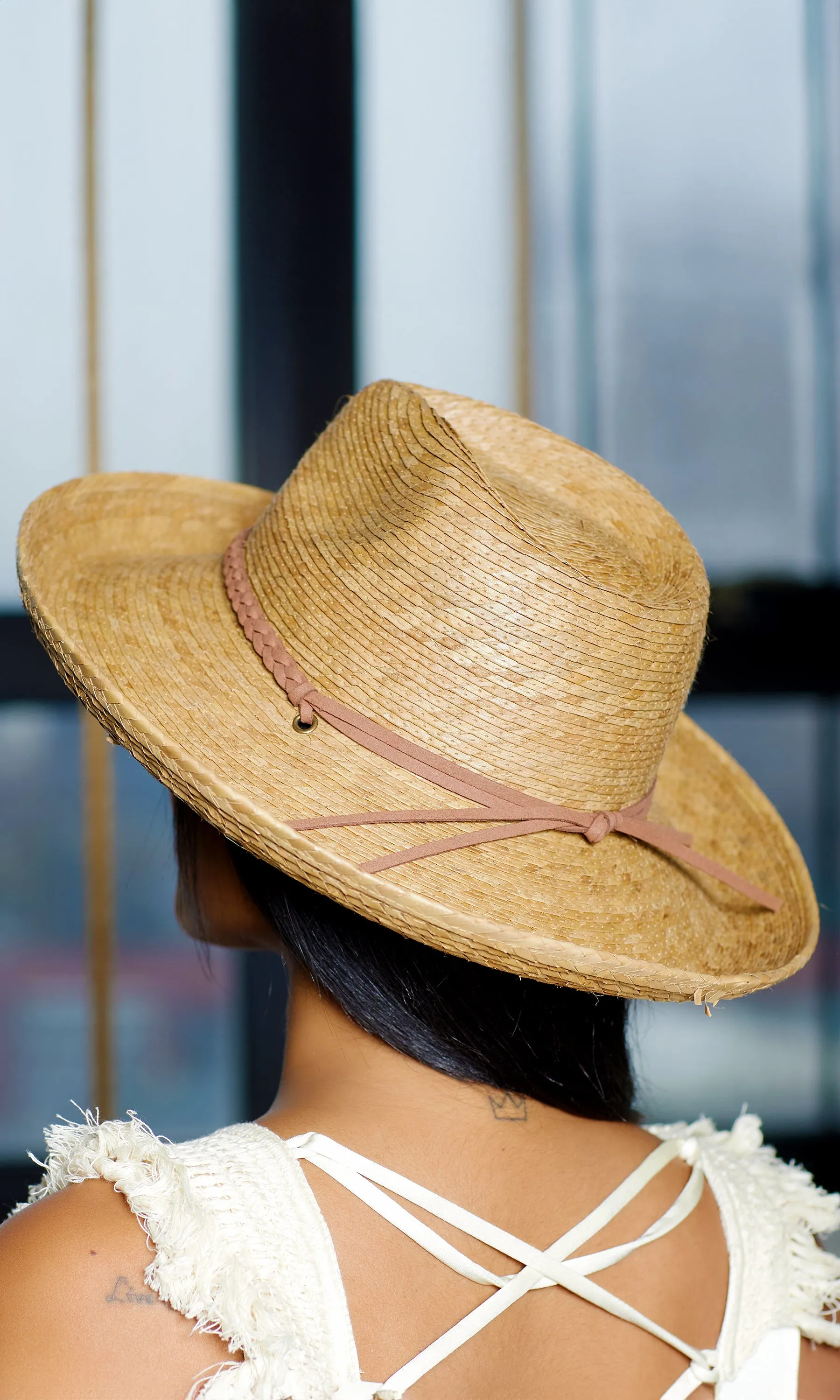 Straw U Bring Fedora Brown Plait Band sold by Cutely Covered product image thumbnail 5