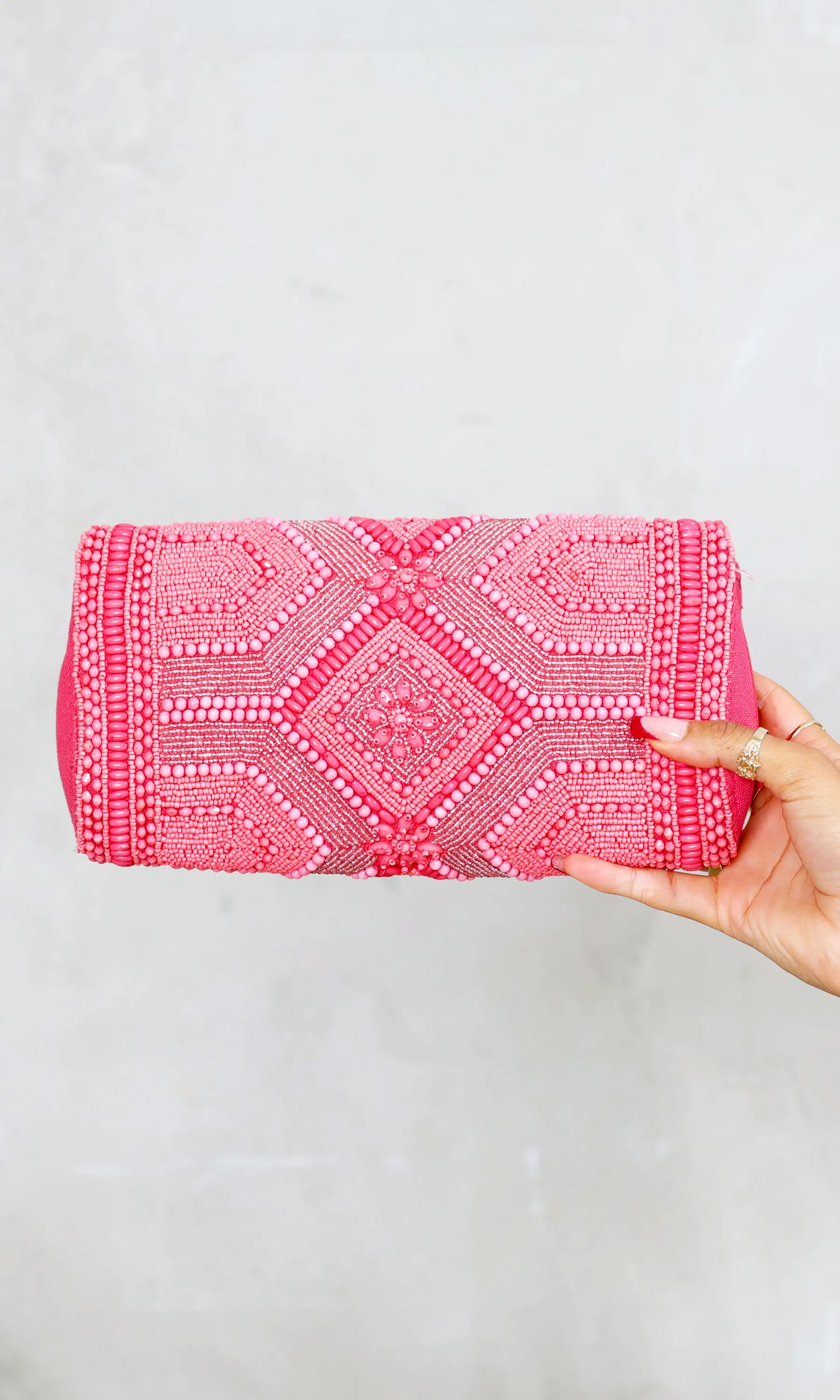Regal Raspberry Embellished | Evening Clutch sold by Cutely Covered product image thumbnail 5