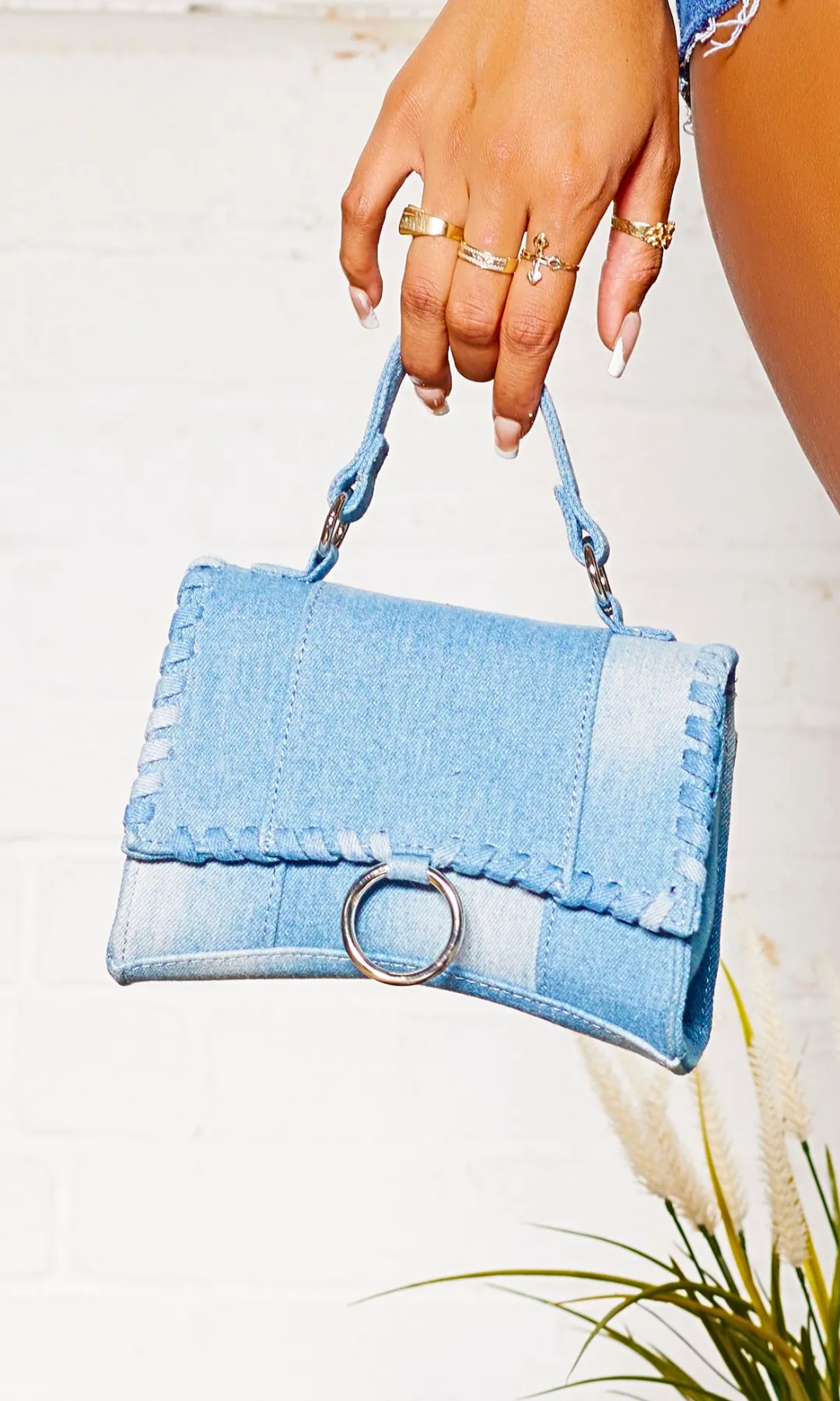 Fever | Denim Handbag sold by Cutely Covered