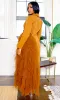 About It | Ruffle Detail Blazer Dress - Rust sold by Cutely Covered