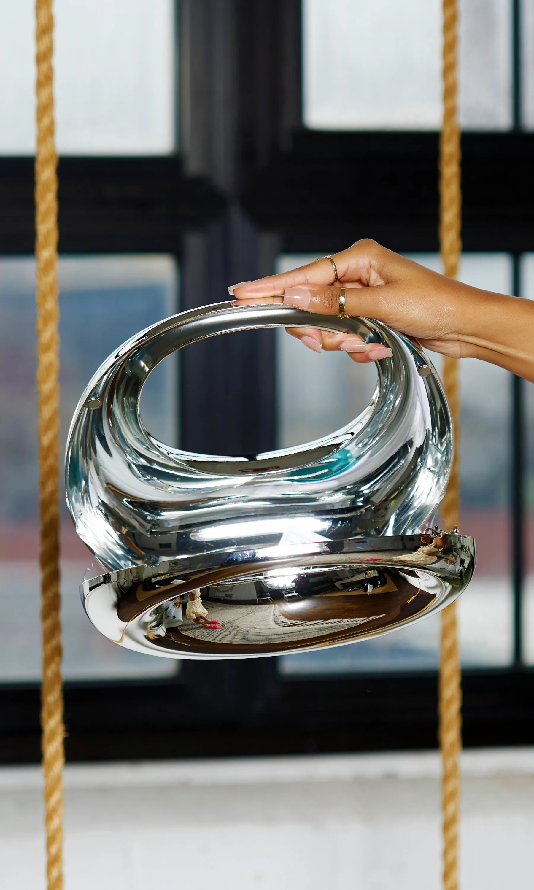 Silver Purse/ Silver Clutch Bag sold by Cutely Covered product image thumbnail 2