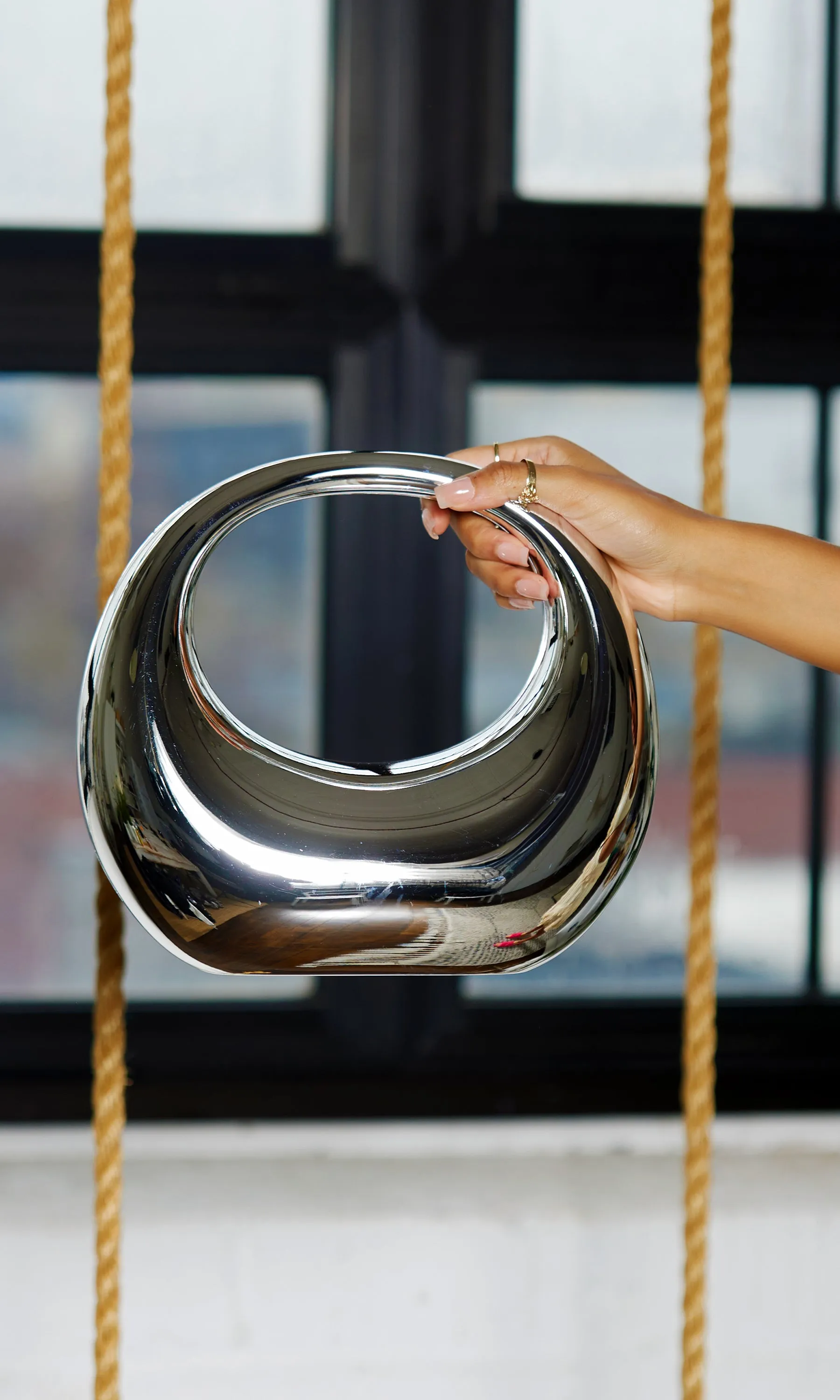 Silver Purse/ Silver Clutch Bag sold by Cutely Covered