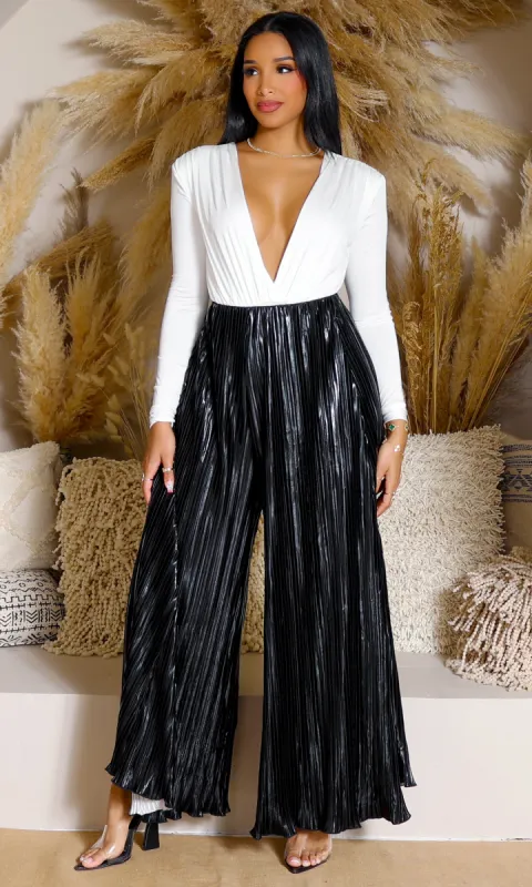 Sleek Satin | Wide-Leg Pants - Black FINAL SALE sold by Cutely Covered