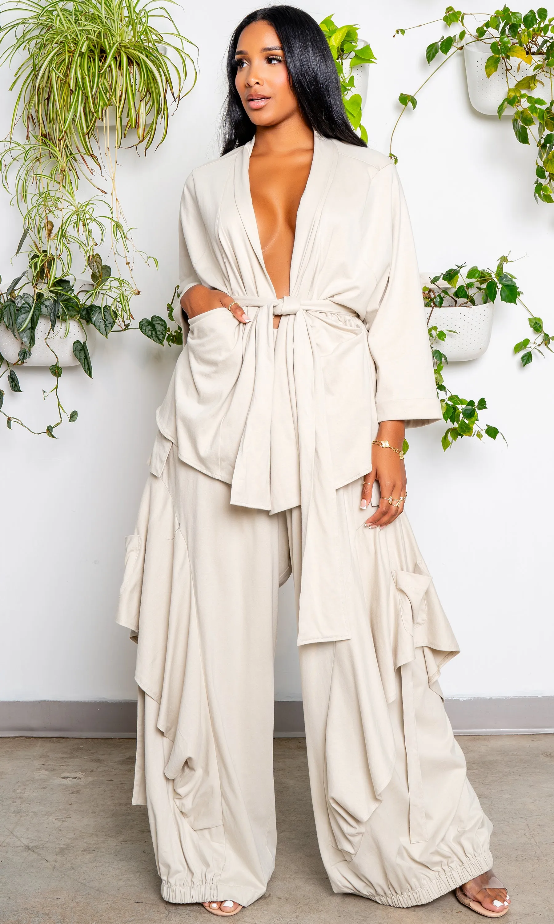 Luxury | Jersey Cardigan Set sold by Cutely Covered product image thumbnail 2
