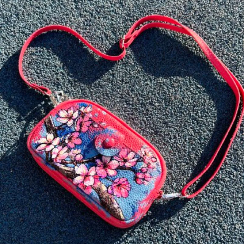 "Flowers" Mini Bag sold by Drippy Custom Many